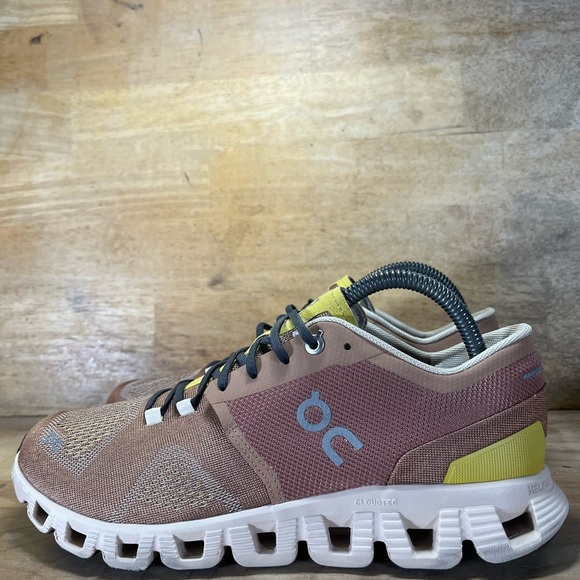 On Cloud X REFLECTIVE Womens Size 9 Running Shoes Sneakers Mocha Brown Sand - Picture 4 of 12